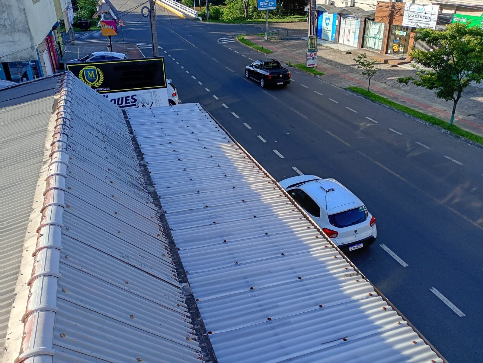 Vista aérea da Av. Marcolino Martins Cabral